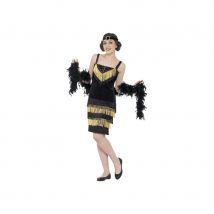 Robe charleston franges dorées pour adolescente (15/16 ans)