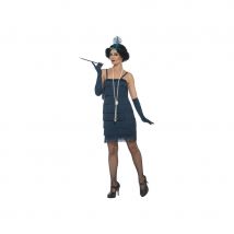 Robe courte verte flappers années 20 (M)