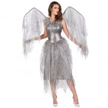 Robe d'ange grise ailée (M)