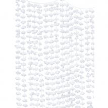 Rideau de fleurs blanches synthétiques, 200cm