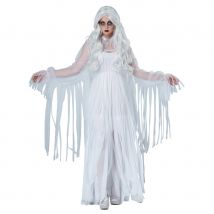 Robe de la dame blanche avec lambeaux, adulte (L)