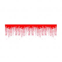 Rideau de sang en plastique de 153cm (30 x 750cm)