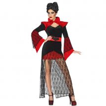 Robe de vampire effet velours et dentelle (M/L)