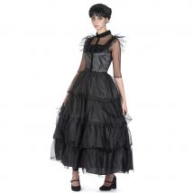 Robe gothique noire pour bal, femme (S)