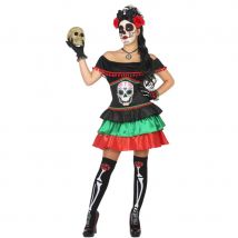 Robe Lady calavera pour femme (XXL)