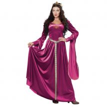 Robe longue médiévale prune (L)