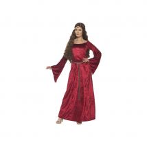 Robe médiévale rouge grande taille (S)