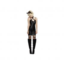 Robe noir moulante de chat (L)