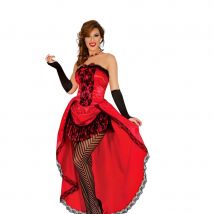 Robe rouge burlesque pour femme (M)