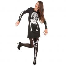 Robe squelette avec manches longues (L)