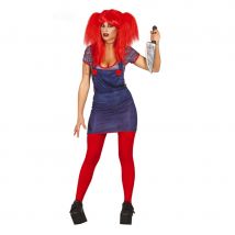 Robe salopette de poupée tueuse pour femme (M)