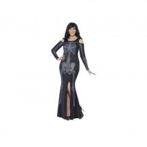 Robe squelette grande taille, imprimée (L)