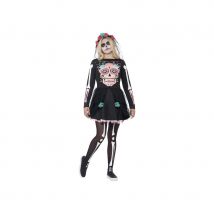 Robe Skull jour des morts pour adolescente (17/18 ans)