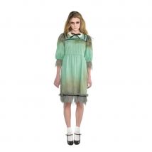 Robe verte de jeune fille fantôme pour femme (M)