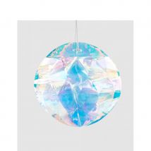 Suspension boule irisée effet diamant de 20cm