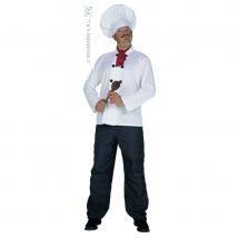 Set cuisinier composé de : coiffe/foulard/casaque (Taille unique)