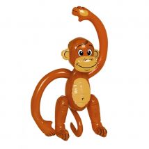Singe de 50cm à gonfler, marron