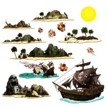 Set de décors pirates repositionnables