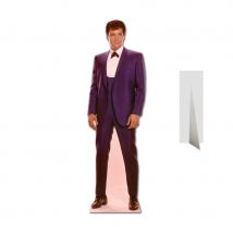 Silhouette de Elvis Presley en costume violet