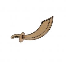 Sabre de pirate en carton pour enfant