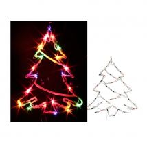 Silhouette de sapin de Noël lumineuse