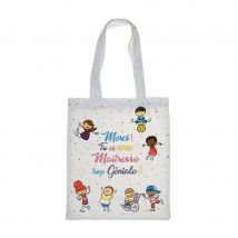 Sac en coton imprimé merci maitresse (Sac en coton)