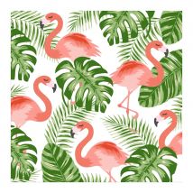 Serviettes flamant rose