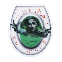 Sticker femme zombie pour lunette de WC