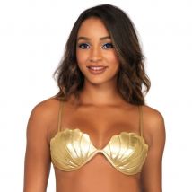 Soutien gorge doré de sirène (M)
