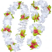 Set hawaïen fleuri luxe