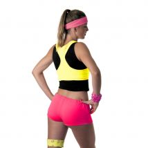 Shorty rose fluo pour femme (Taille unique)