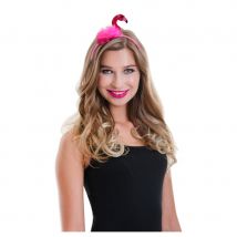 Serre-tête rose avec flamant rose pour adulte