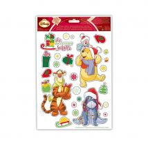 Stickers Winnie l'ourson de Noël, électrostatiques