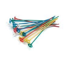 Tiges de ballon en plastique (100 X Blanc)