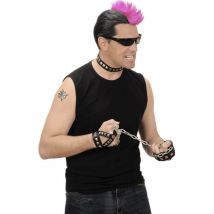 Tour de cou, bracelet et bracelet bague de rocker