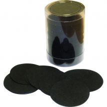 Tube de confettis rond noir (NOIR)