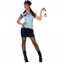 Tenue de femme policier bleue en jupe (M/L)