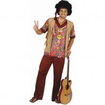 Tenue de hippie à manches courtes pour homme (M)
