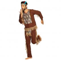 Tenue d'indien marron pour homme (M/L)