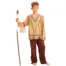 Tenue d'indien traditionnel marron pour enfant (7/9 ans)