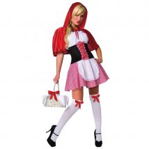 Tenue de petit chaperon rouge vichy pour femme (Taille unique)