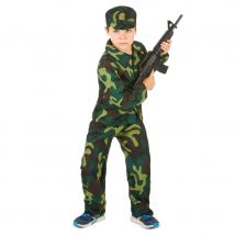 Tenue de petit militaire imprimé camouflage (10/12 ans)