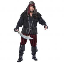 Tenue de pirate grande taille pour homme (XXL)