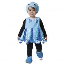 Tenue de poulpe bleu pour bébé (3/4 ans)