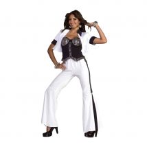 Tenue disco pour femme. Blanc et noir (M/L)
