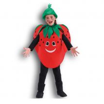 Tunique et chapeau déguisement fraise fille (4/9 ans)
