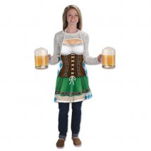 Tablier long tenue de bavaroise pour l'Oktoberfest (Taille unique)