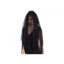Très long voile noir de veuve (Noir)
