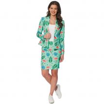 Tailleur motif flamant rose pour femme (M)