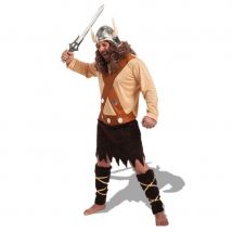 Tunique marron pour homme de redoutable Viking (Taille unique)